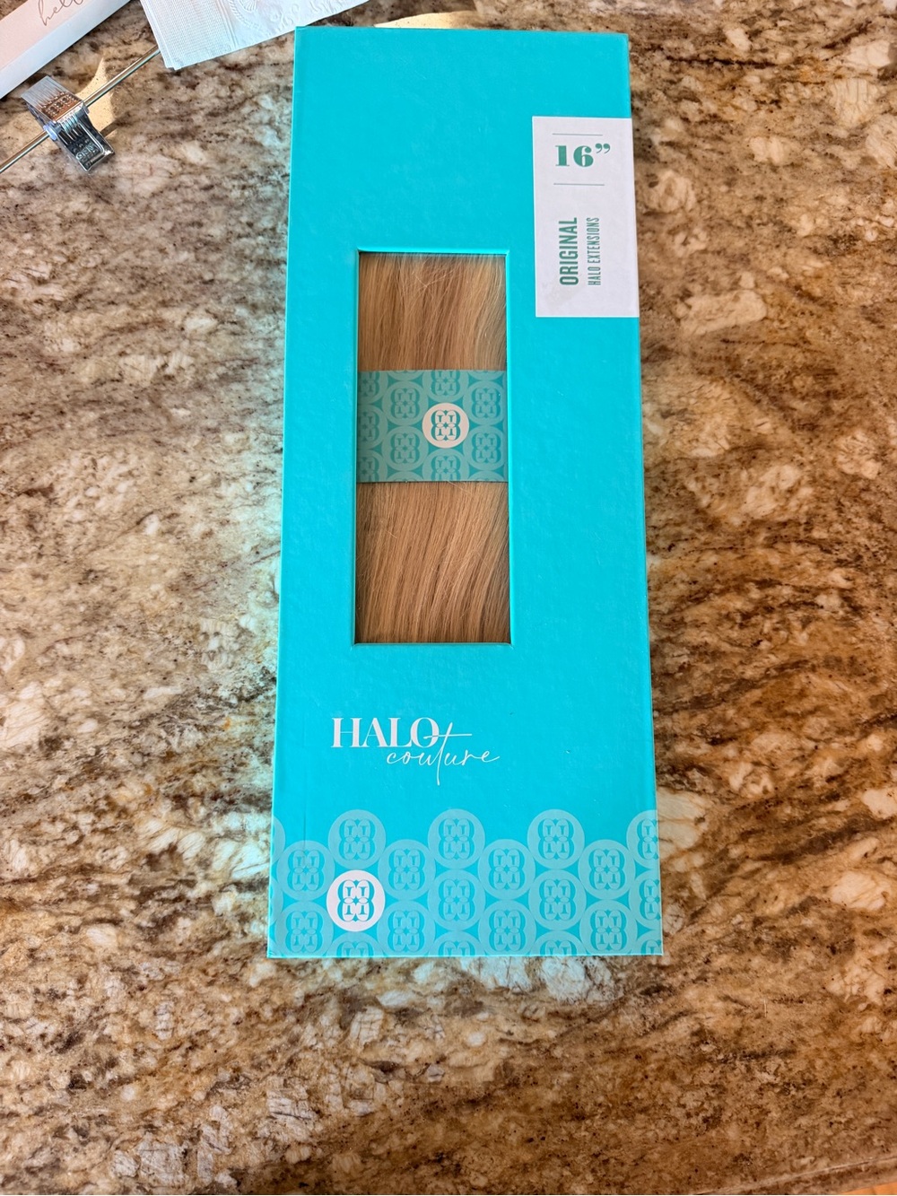 16" Blonde Halo Hair Extension layered 116